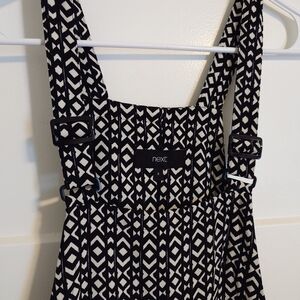 Next Black and White Geometric Dress
